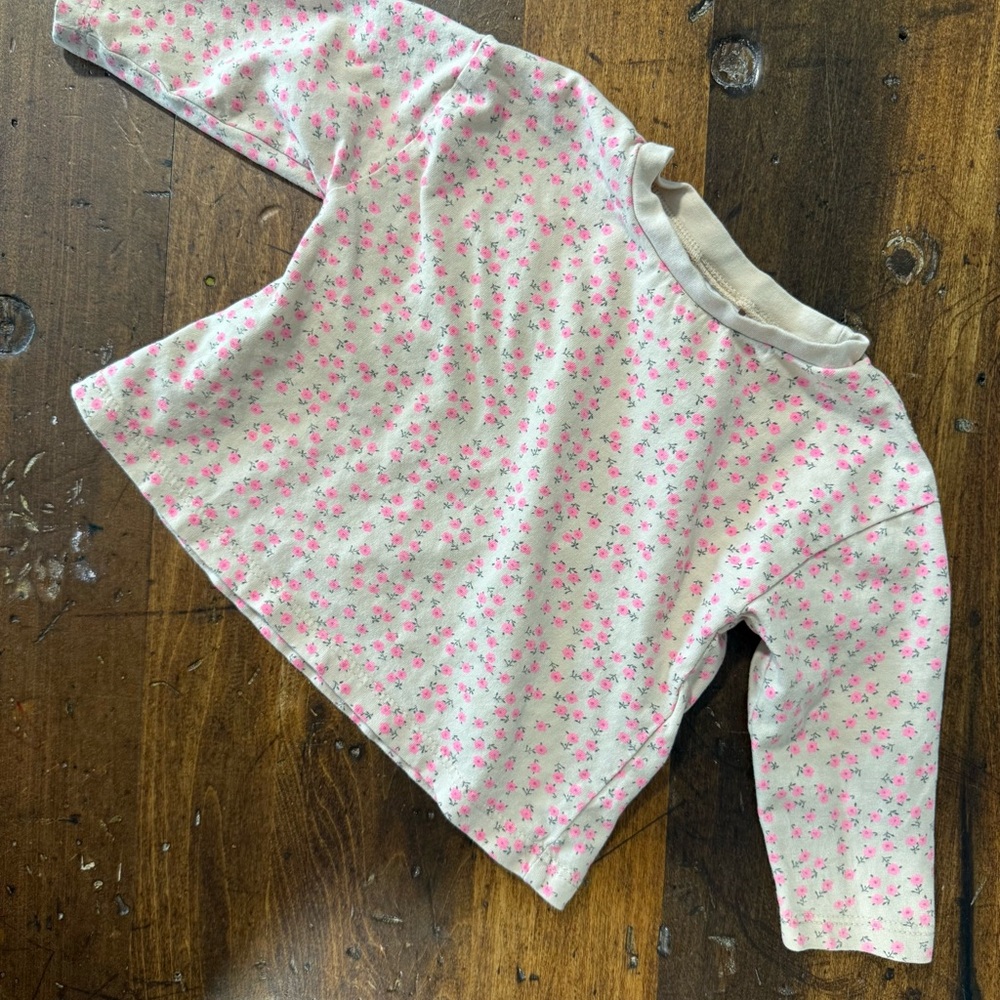 Zara Pink Floral Print Top